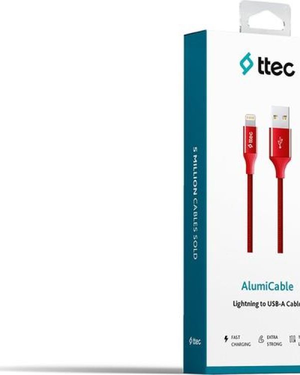 TTec Alumicable İphone Kırmızı Usb Kablo 2DK16K