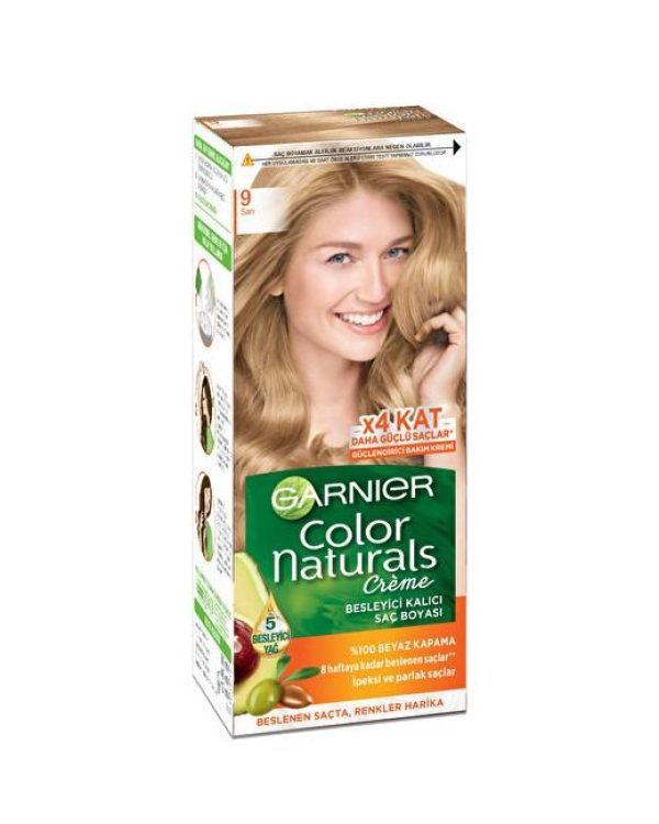 Garnier Color Naturals Saç Boyası 9 Sarı X4 Kat Yeni