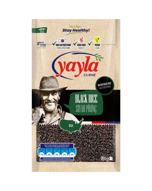Yayla Gurme Siyah Pirinç 500gr